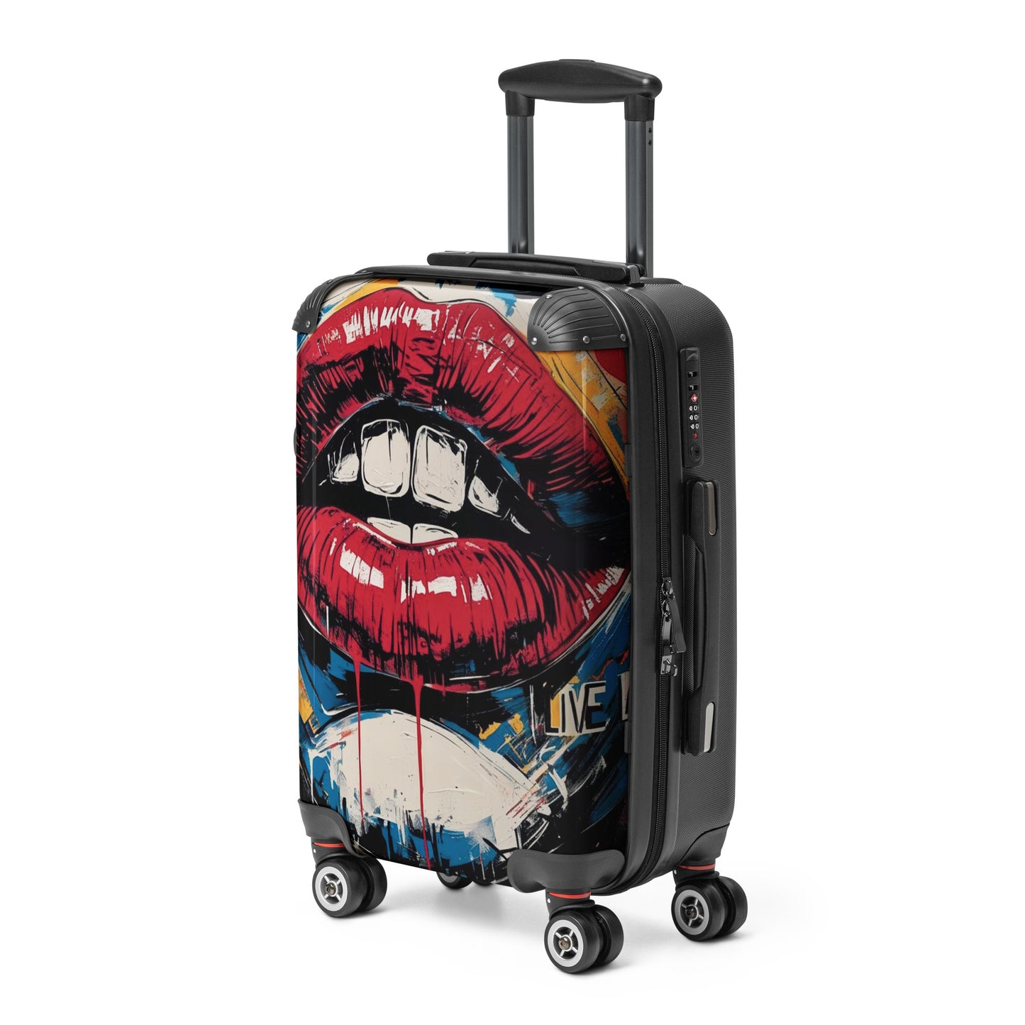 Hard-shell suitcase, Travel Live Life No Regrets